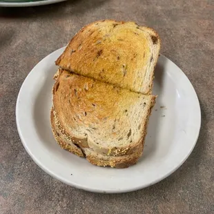 Rye bread with butter