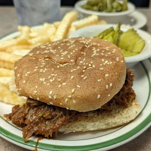 BBQ Beef Sandwich at Pete's Cafe. A Thursday special. See you next Thursday. And the Thursday after that.