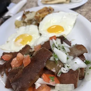 a plate of food on a table
