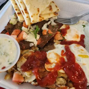 Gyro platter.