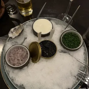Caviar service