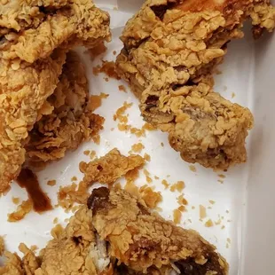 Awful, re-fried chicken!
