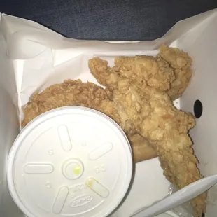 Tenders&amp; yellow gravy