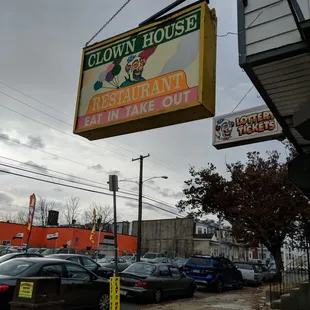 a sign for a restaurant
