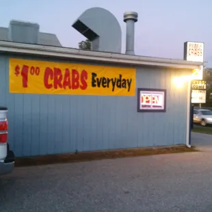the front of the restaurant