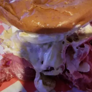 Great VIP sandwich pastrami on top of a hamburger 45 minute wait because GrubHub order before me