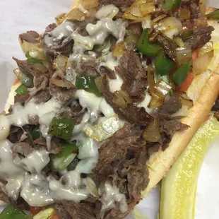 Philly steak and cheese