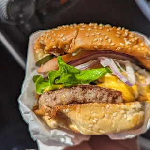 Double cheeseburger