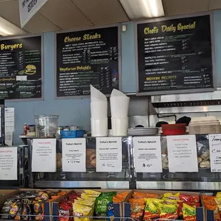 Most of the menus, including daily specials