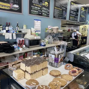 a view of the counter