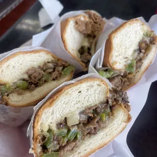 Foot long Mushroom Cheese Steak