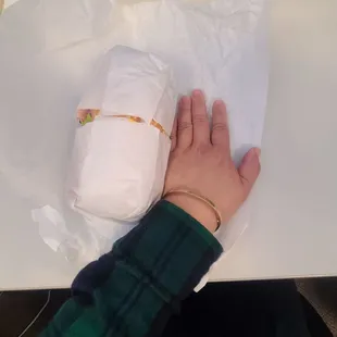 Half of my sandwhich