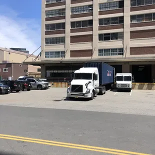 Entrance off of dock! Keep going until you see it on the corner and take the stairs.