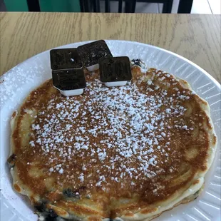 Blueberry pancake, only $1.25!!
