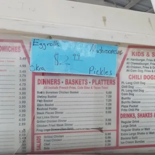 New on the menu!!