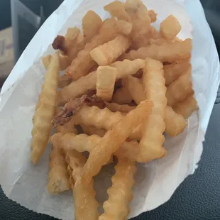 a pile of french fries