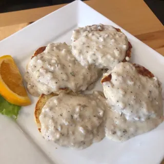 Biscuits and Gravy with Eggs