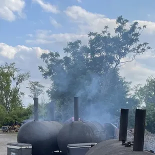 The Three Grills/Smokers.