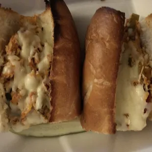 Buffalo chicken cheesesteak with mozzarella