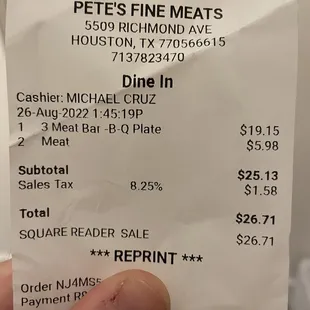 Charged, not for what I bought.