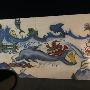 Drive thru wall art