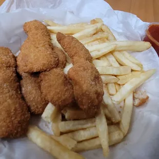 4 pc Shrimp and Chips