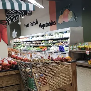 the produce section