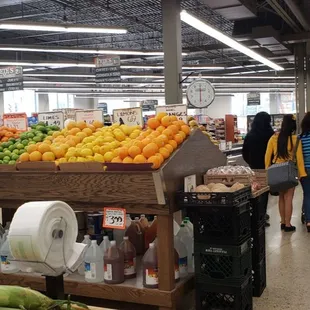 the produce section