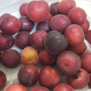 3 pounds of baby plums for $2.