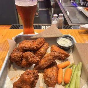 10 pc hot wings