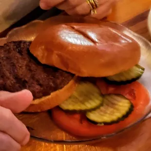 Burger Special at Pete's Garage