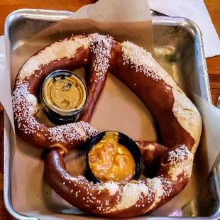 German Pretzel at Pete's Garage