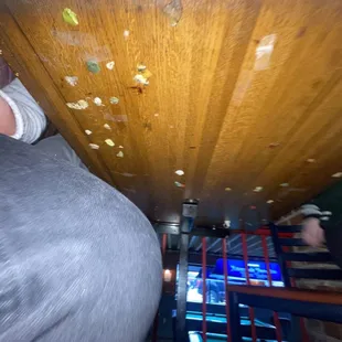 Here's a pic of the gum under the table