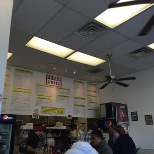 the inside of a restaurant