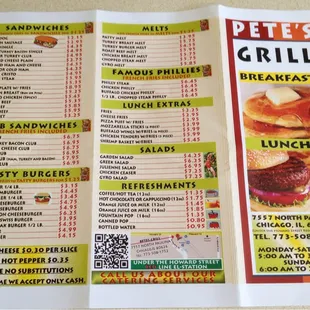 Takeout Menu, 3 of 3