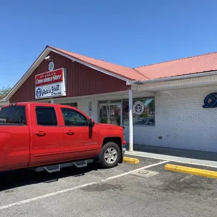 Outside lots of parking