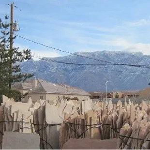 a view of the mountains