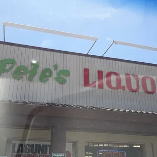 the front of the store