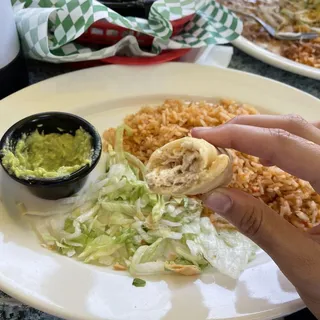 2 Taquitos Rice and Beans Dinner