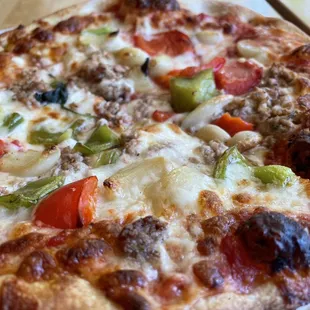 Roasted pepper, sweet sausage and roasted garlic