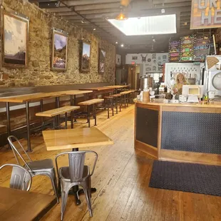 the inside of the restaurant