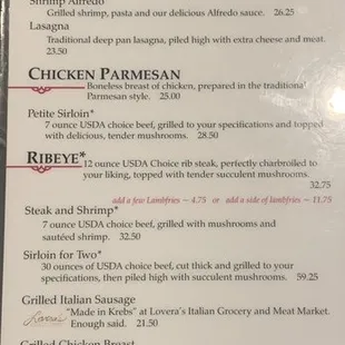 Menu - May 2021