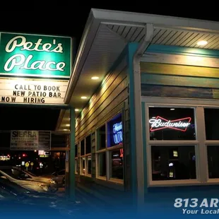 Outside closed in front area