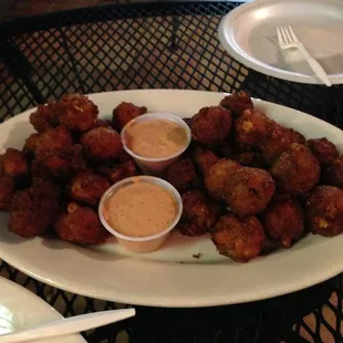 Corn &amp; conch fritters