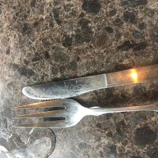 Dirty silverware