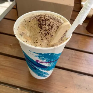 Coffee boozy slushee