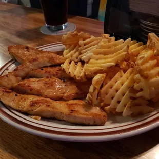 Chicken and waffle fries