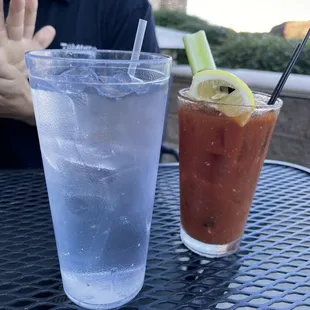 a bloody drink and a bloody bloody