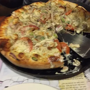 Garlic Chicken Pizza