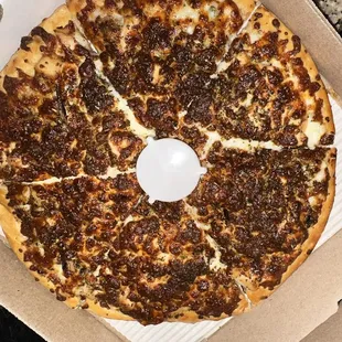 Creamy Garlic Chicken Pizza